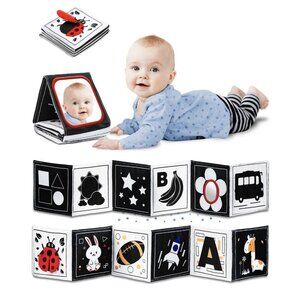 High Contrast Black and White Baby Toys for Newborn 0-6 Months – Contrast Cards